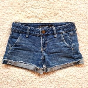 American eagle denim shorts size 0